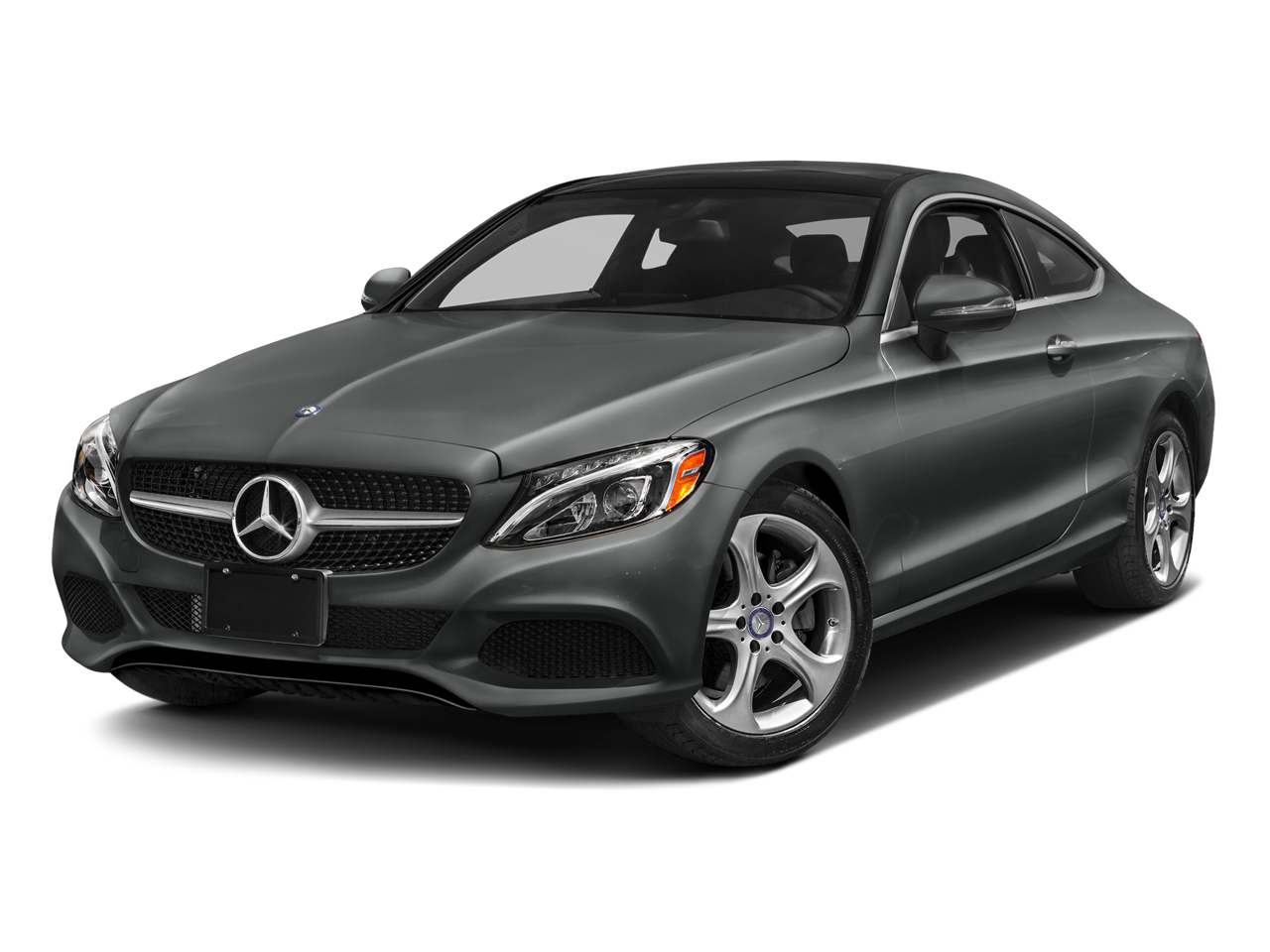 2017 Mercedes-Benz C-Class C 300 4MATIC in Selenite Grey Metallic — front three-quarter view