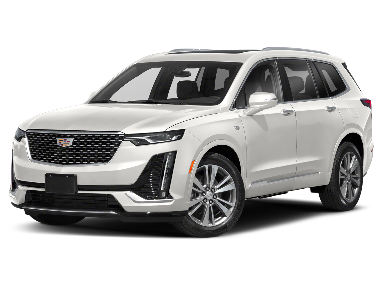 2021 Cadillac XT6 Premium Luxury in Crystal White Tricoat — front three-quarter view