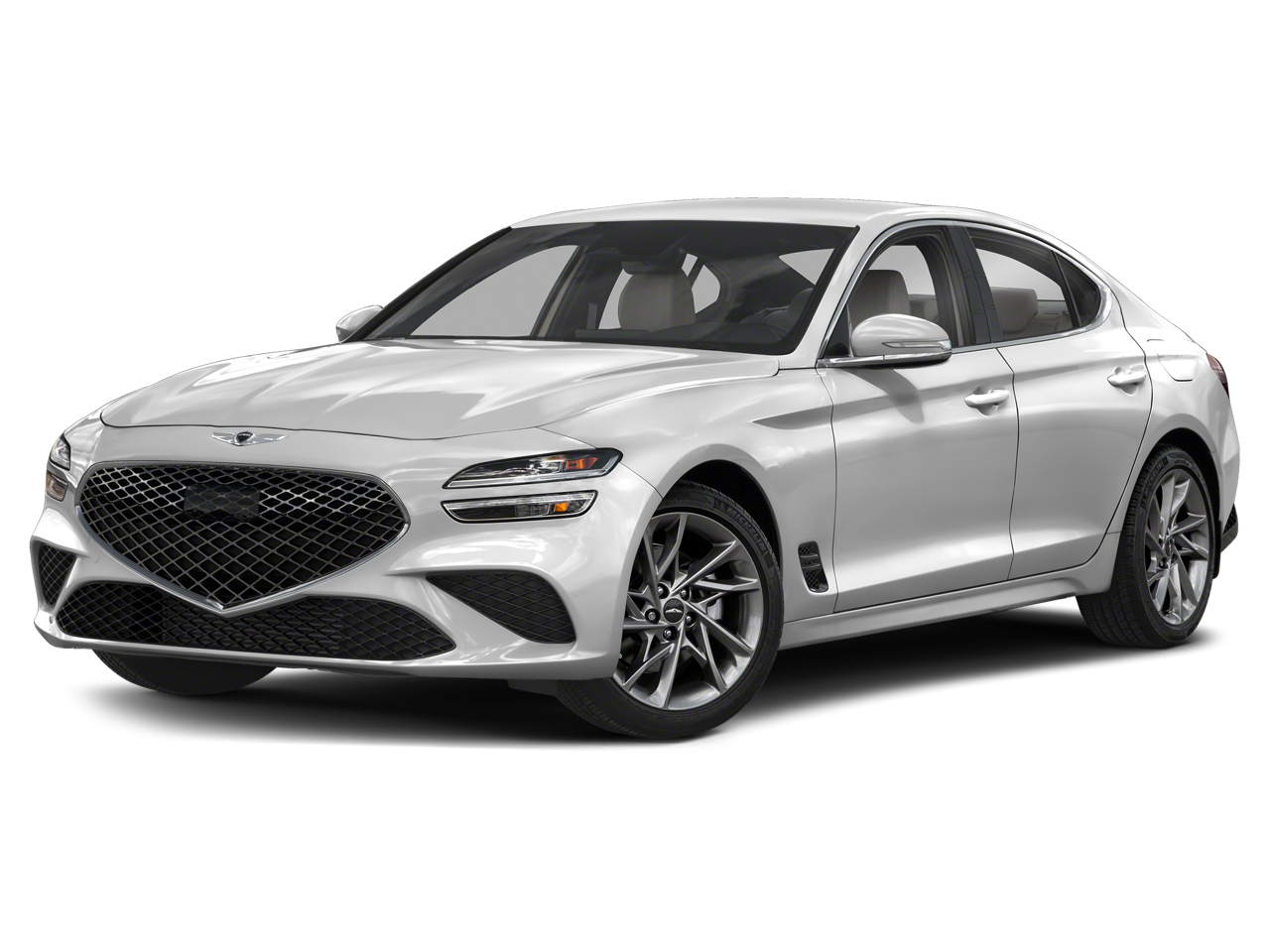 2023 Genesis G70 2.0T in Siberian Ice — front three-quarter view