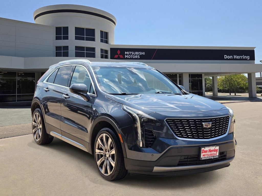 2019 Cadillac XT4 AWD Premium Luxury in Shadow Metallic — front three-quarter view