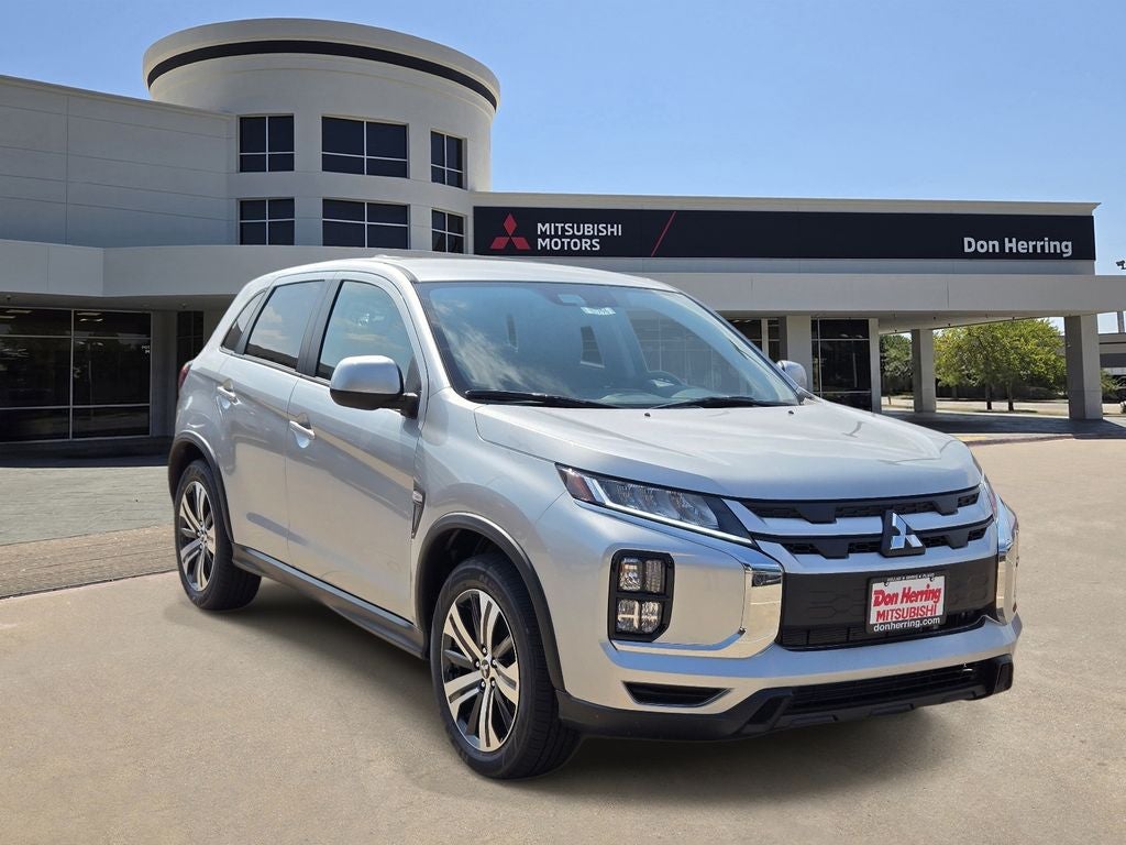 2026 Mitsubishi Outlander Sport ES in Alloy Silver Metallic — front three-quarter view