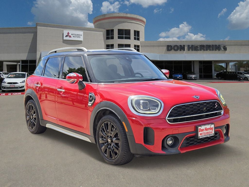 2022 MINI Countryman Cooper S in Chili Red — front three-quarter view